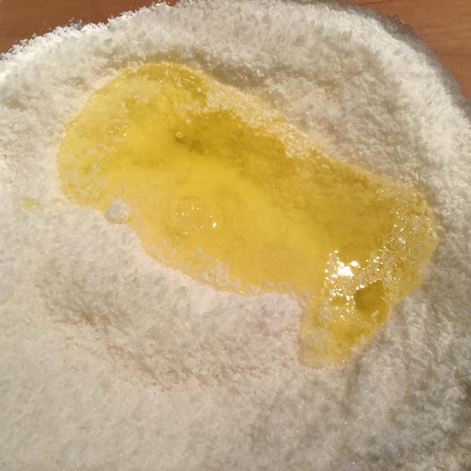 Noix de coco et blancs d'oeufs