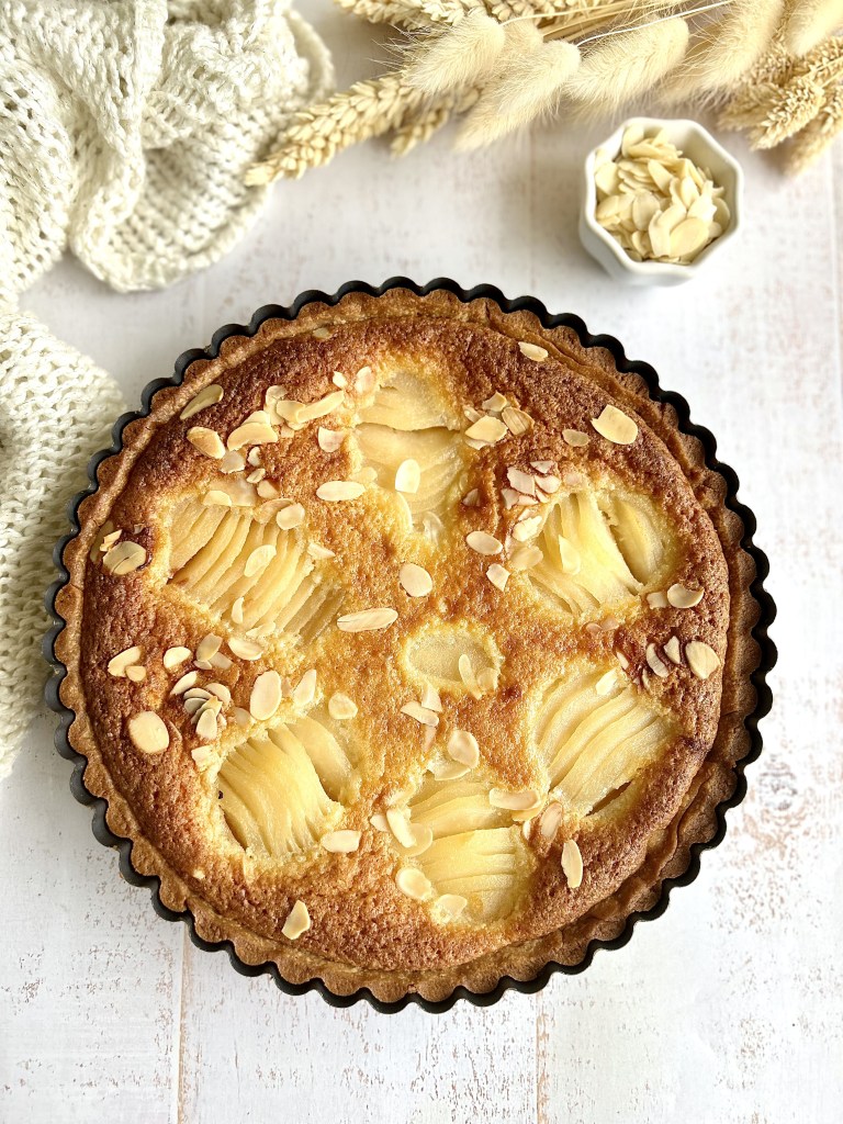Tarte aux poires et aux amandes