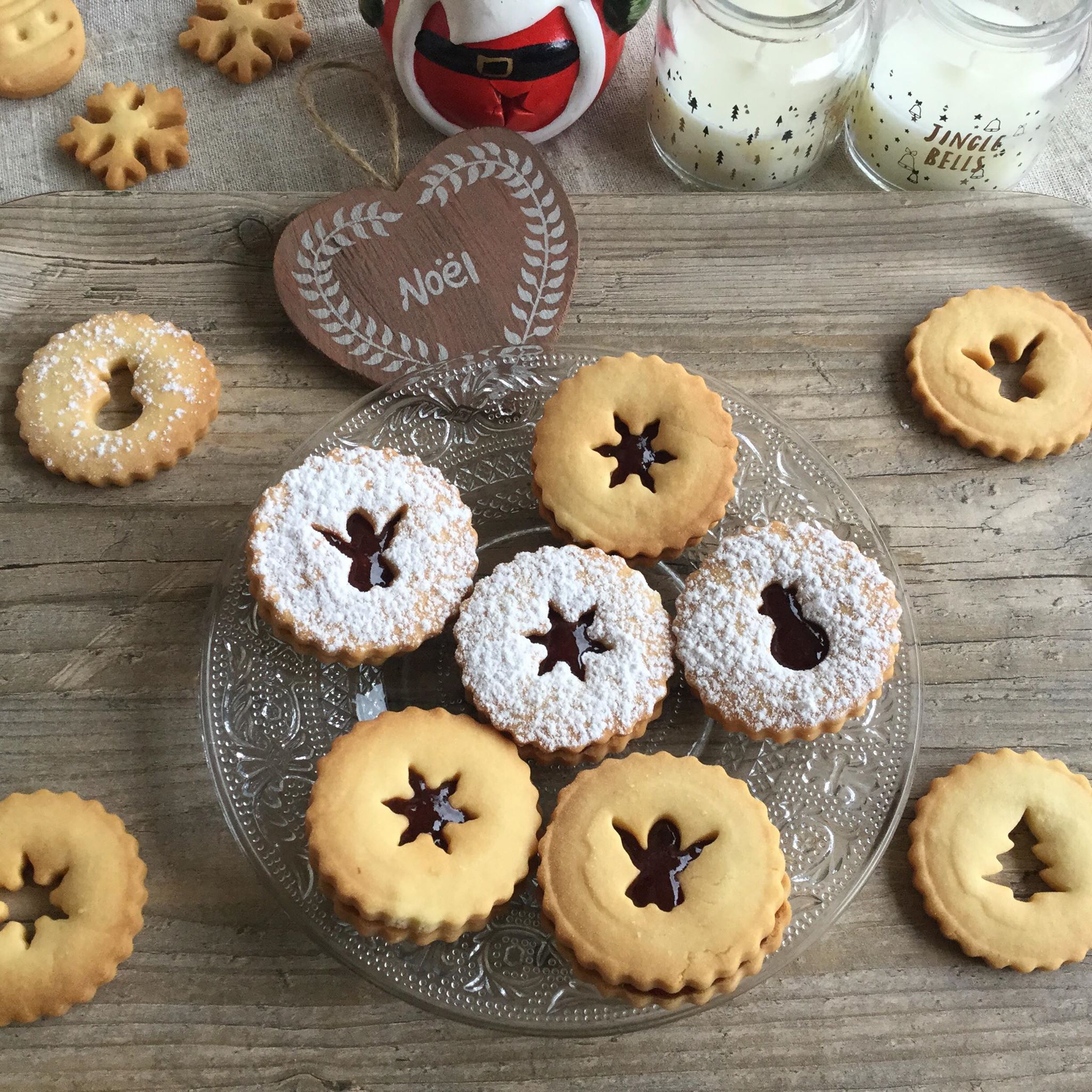 photo de sablés de noël fourrés
