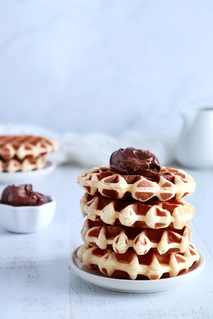 gaufres liégeoises et pâte à tartiner