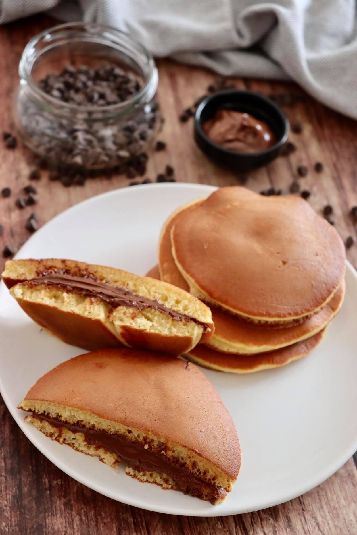 Dorayaki à la pâte à tartiner