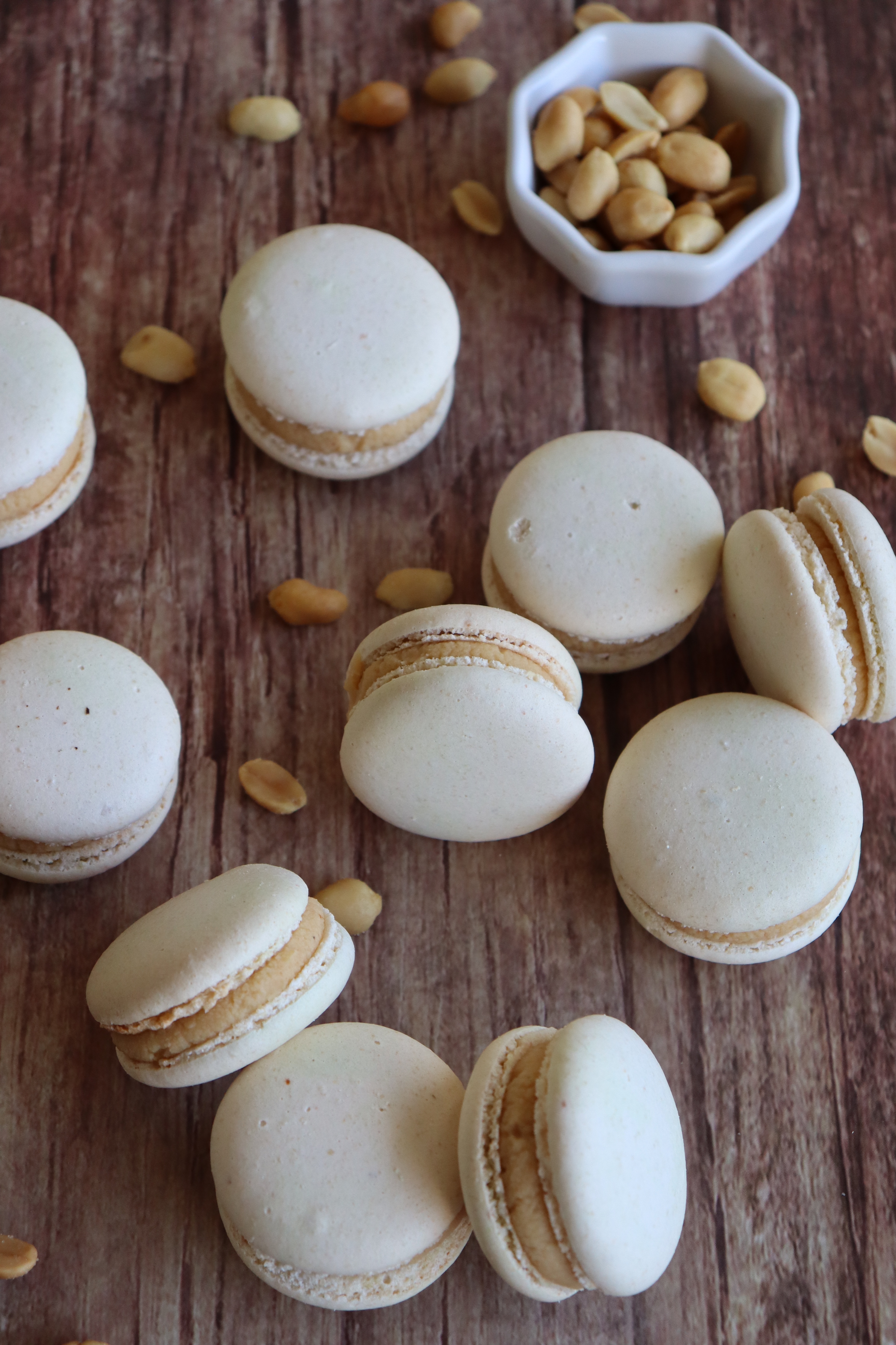 Macarons praliné cacahuète