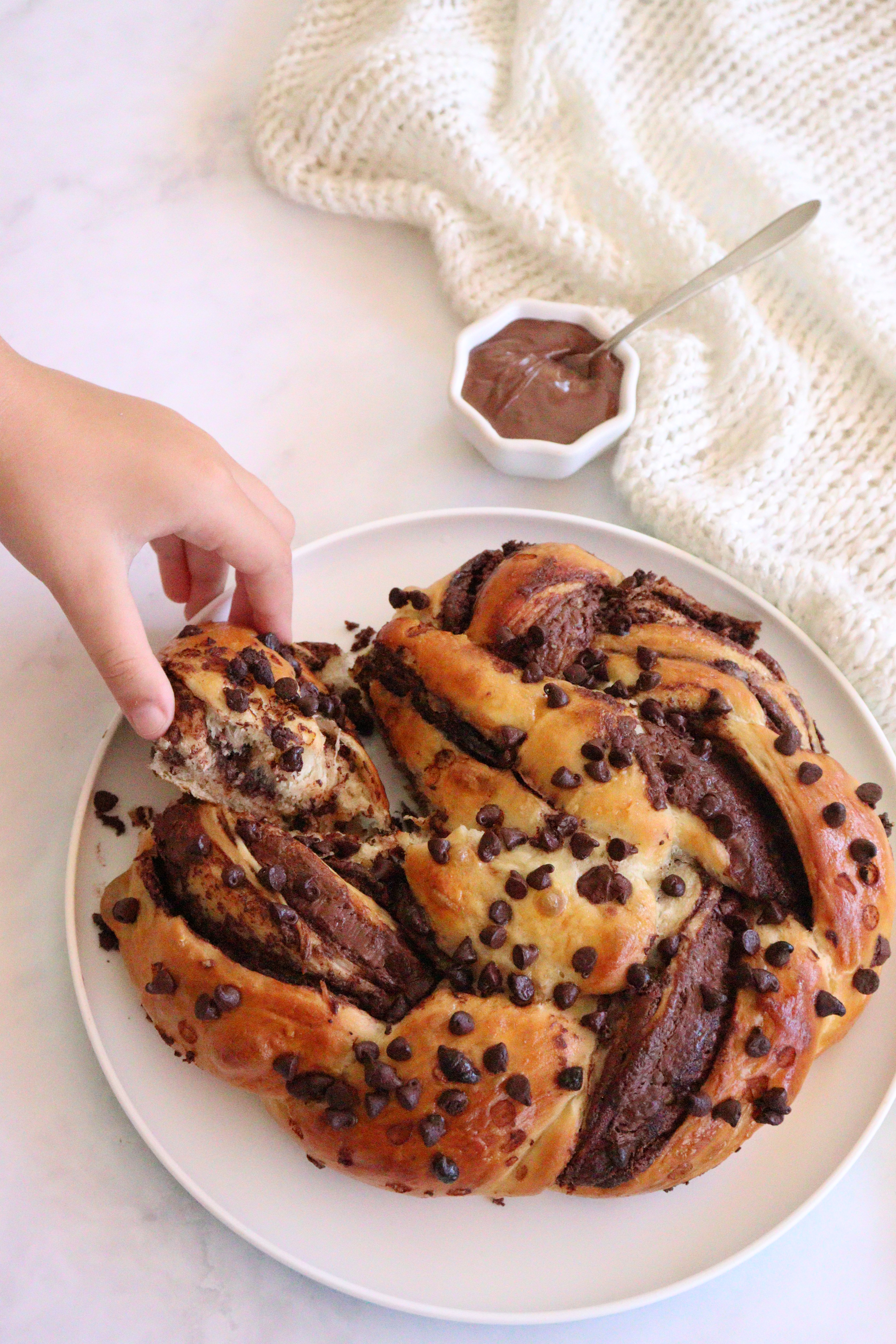 Babka à la pâte à tartiner