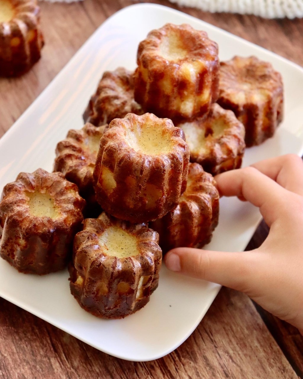 Cannelés à la&nbsp;vanille