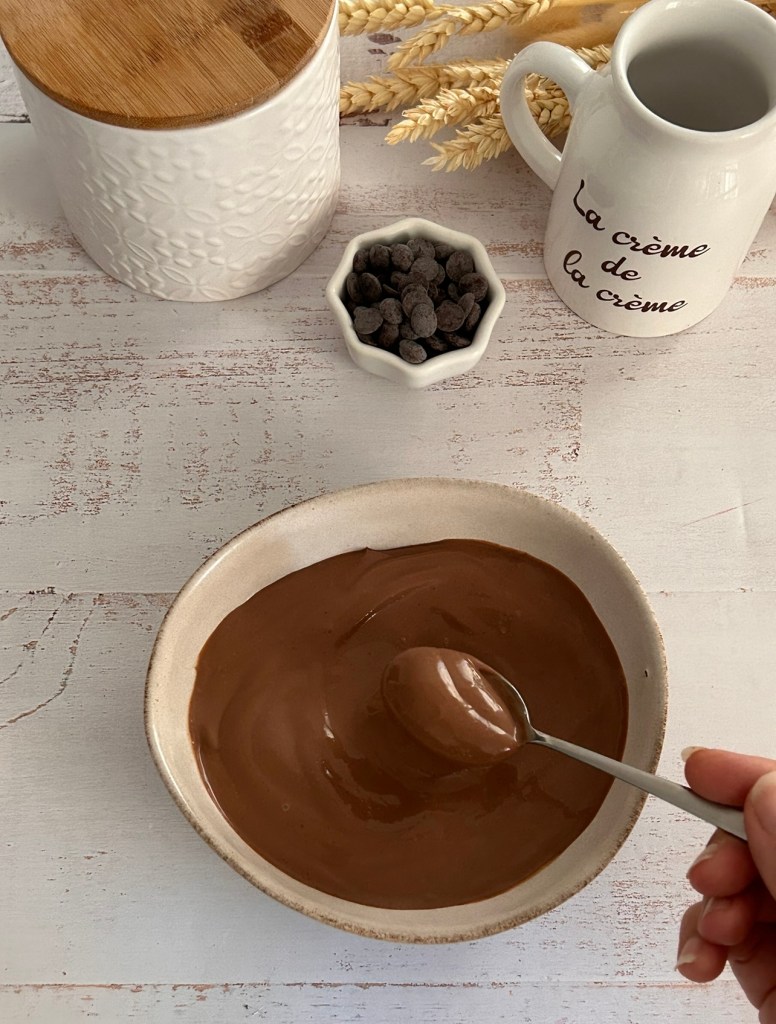 crème anglaise au chocolat