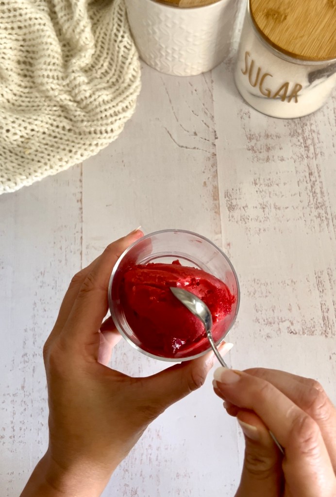 sorbet à la framboise