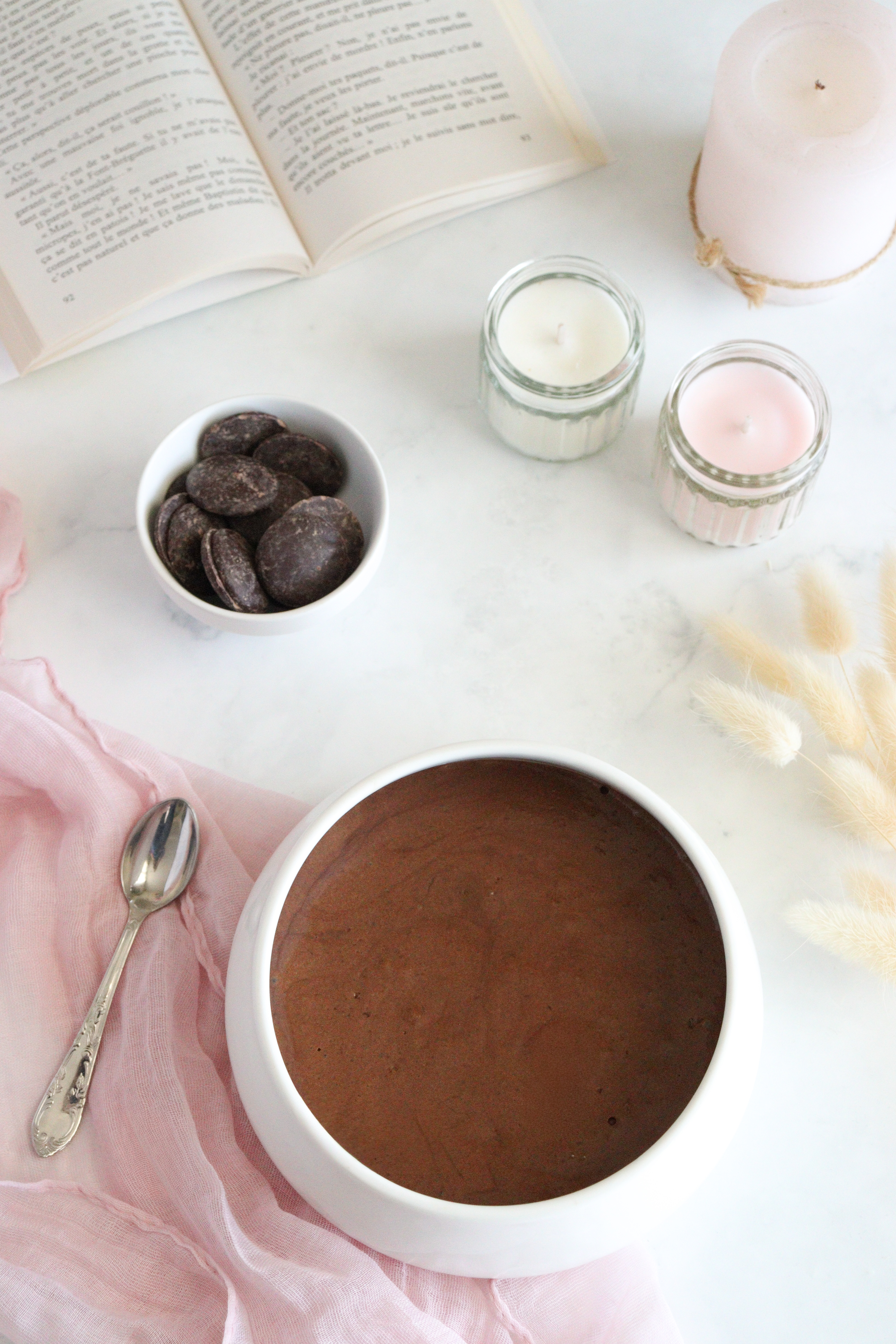 Mousse au chocolat dans une verrine